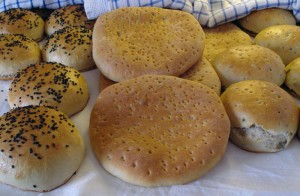 The bread, ready to be eaten Home made bread, yummy